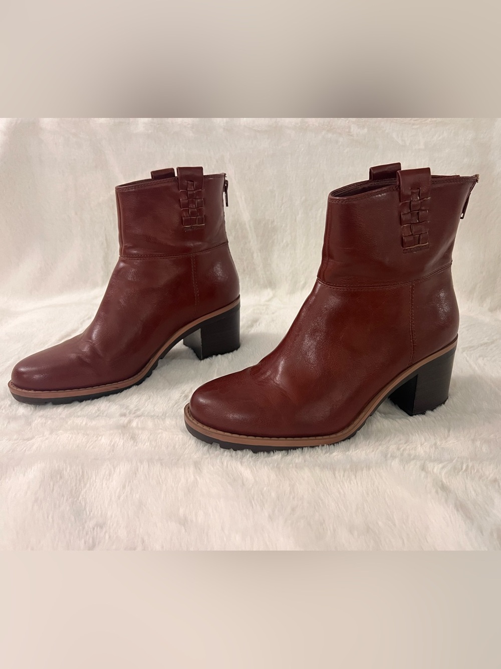 Women’s Ankle Boots - Chestnut Reddish Brown